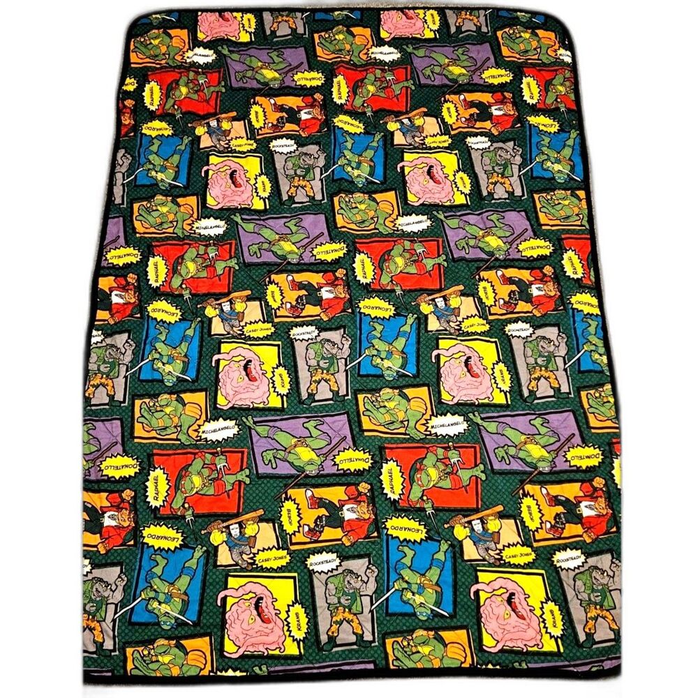 Teenage Mutant Ninja Turtles Nickelodeon Toddler Quilt & Fitted Sheet Set